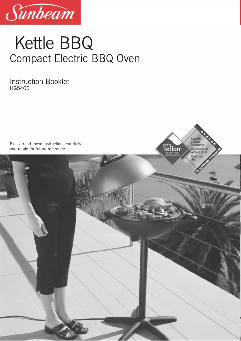 Page 1 de la notice Manuel utilisateur Sunbeam HG5400