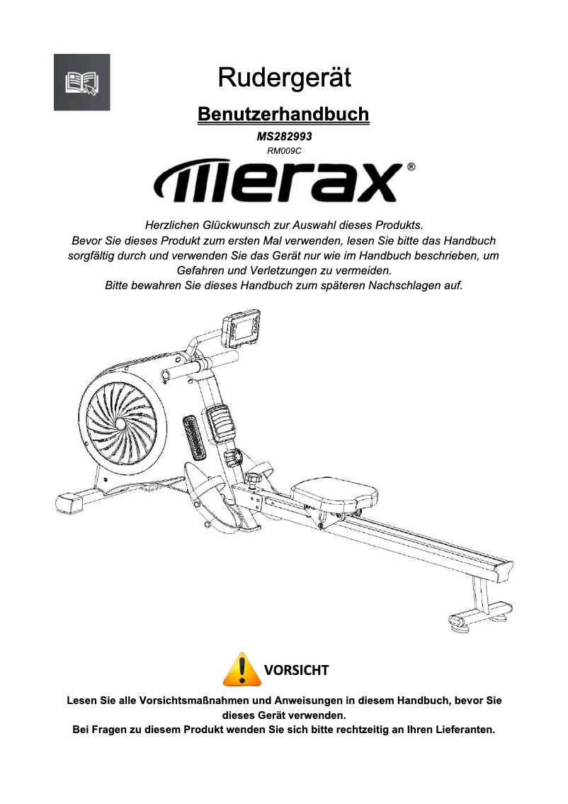 Page n°1 - Manuel utilisateur Merax MS282993