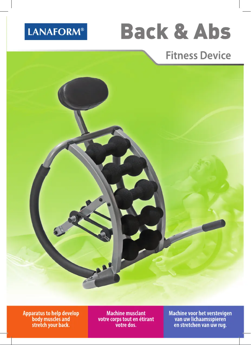 Page n°1 - Manuel utilisateur Lanaform Back & Abs
