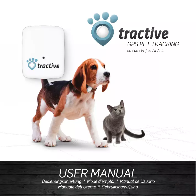 Page n°1 - Manuel utilisateur Tractive TRATR1