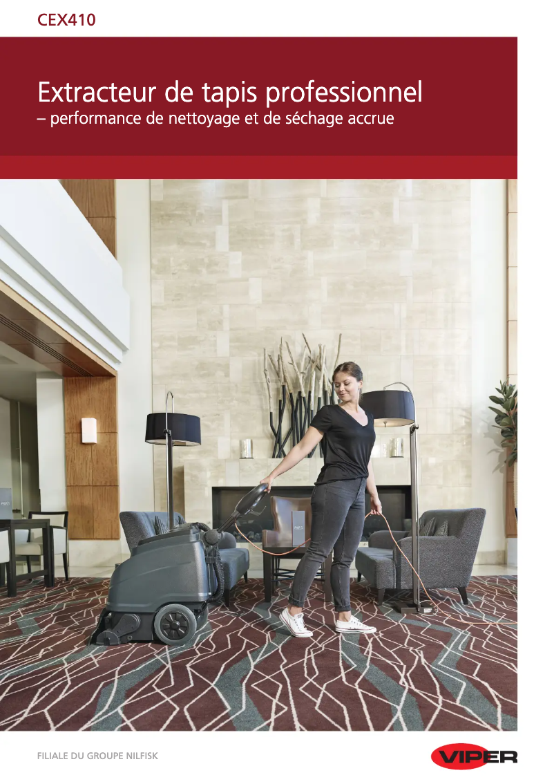Página 1 del manual Folleto Nilfisk Viper CEX410