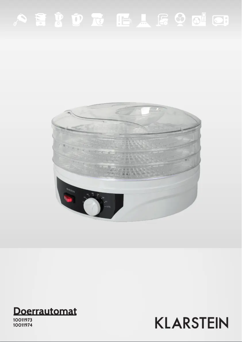 Page 1 de la notice Manuel utilisateur Klarstein Sunfruit 10011974