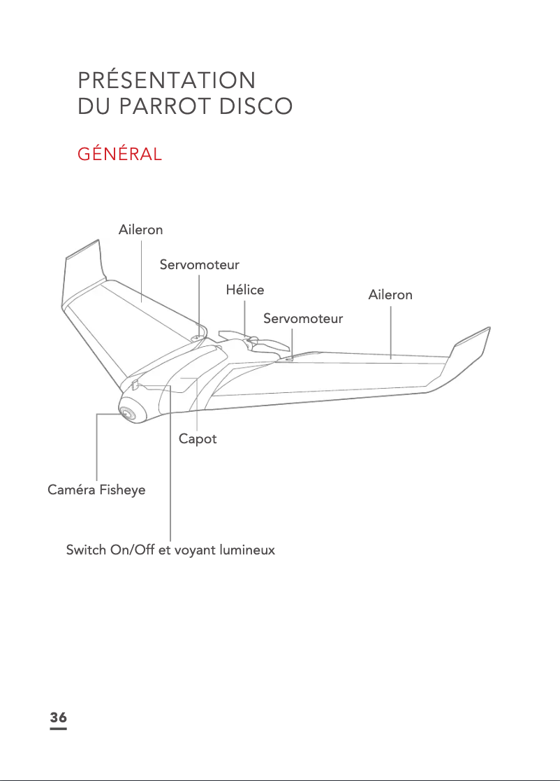 Image de la première page du manuel de l'appareil Disco FPV