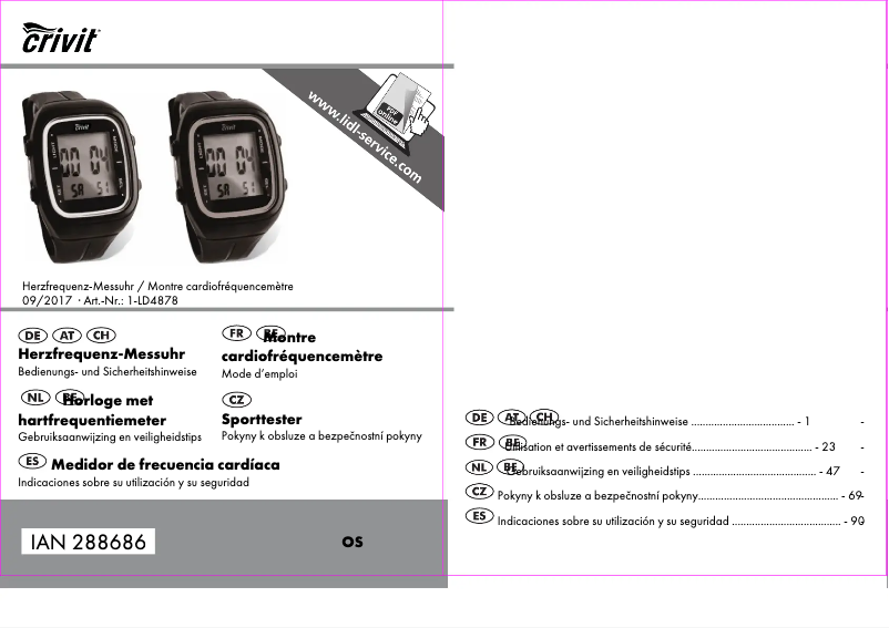 Image de la première page du manuel de l'appareil 1-LD4878