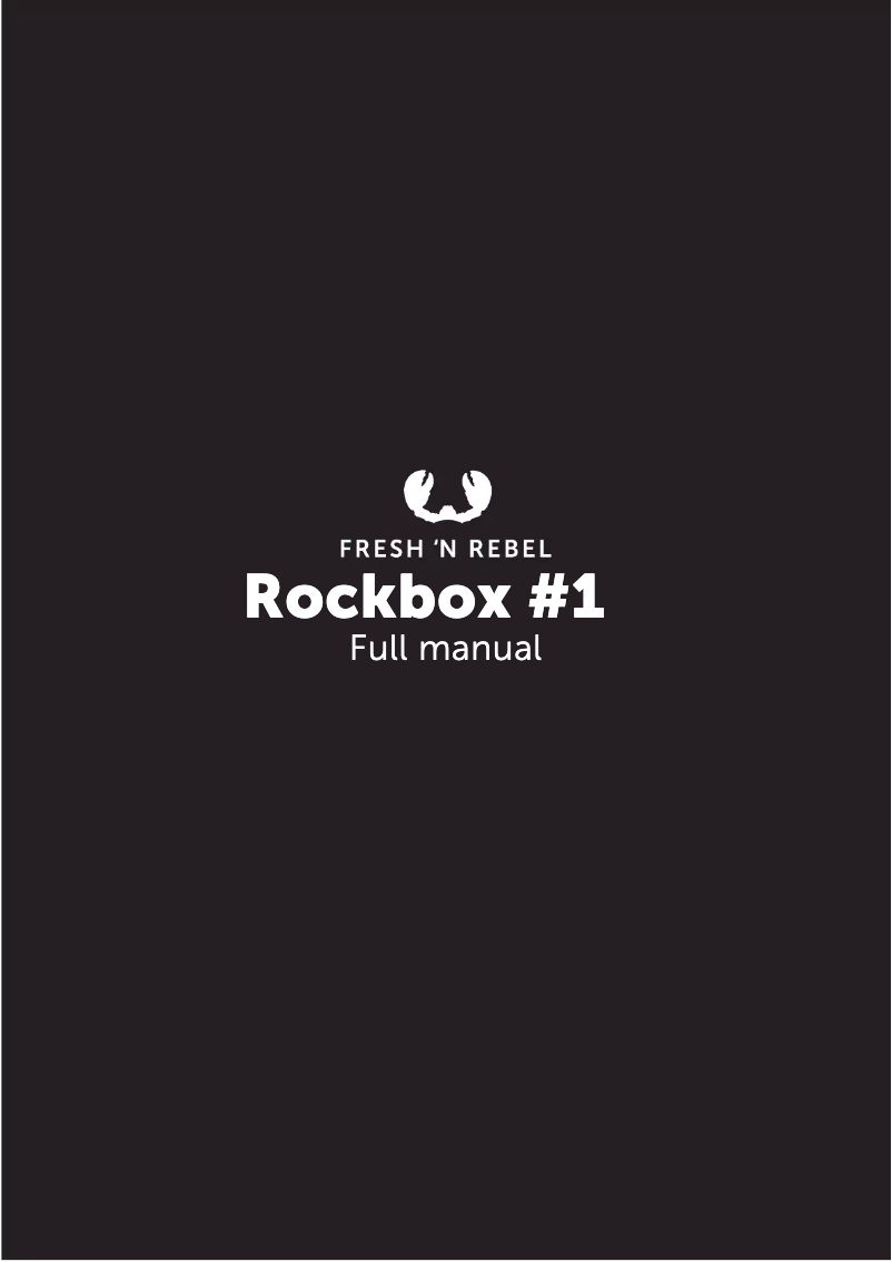 Página 1 del manual Manual de usuario Fresh 'n Rebel Rockbox #1