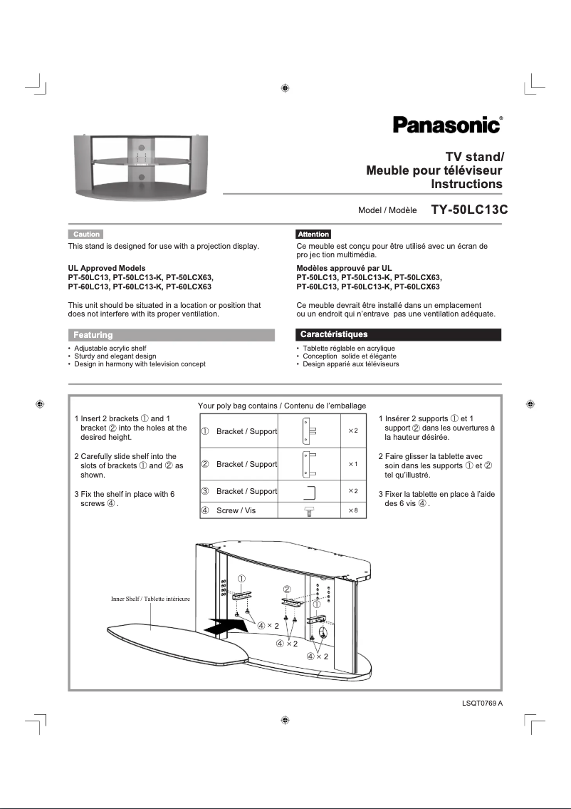 Imagen de la primera página del manual del dispositivo TY-50LC13C