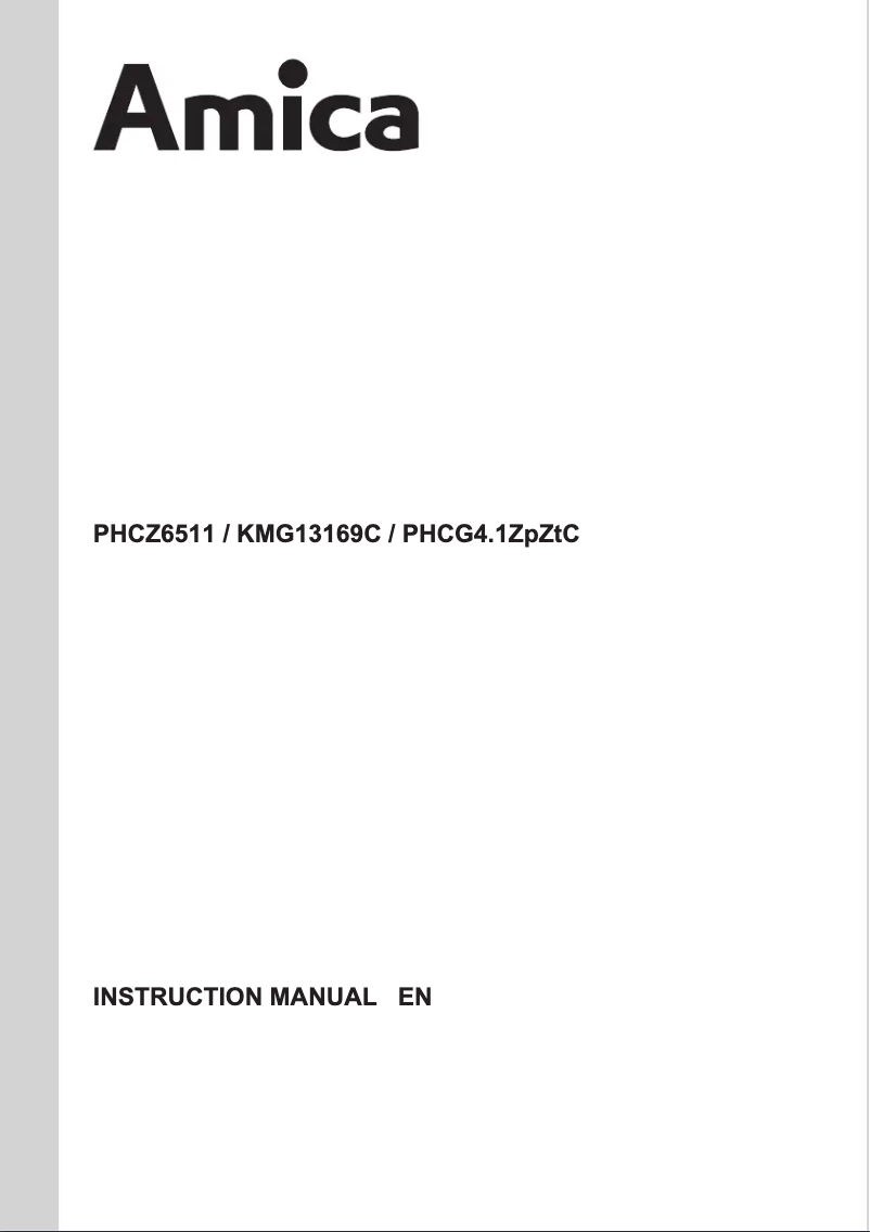 Page 1 de la notice Manuel utilisateur Amica PHCZ6511