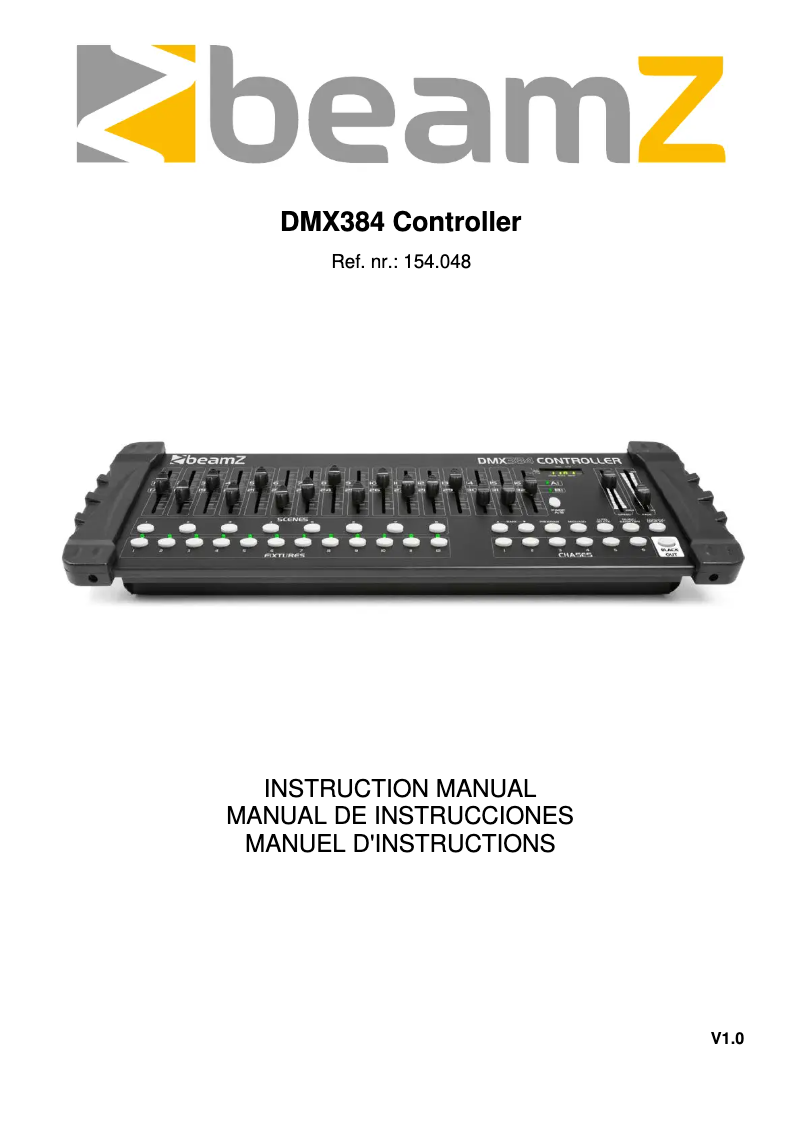 Image de la première page du manuel de l'appareil DMX384