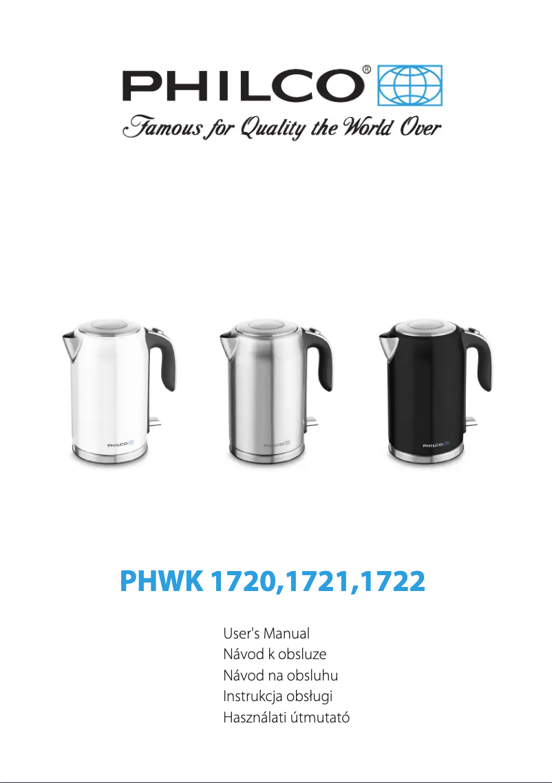 Page n°1 - Manuel utilisateur Philco PHWK 1720