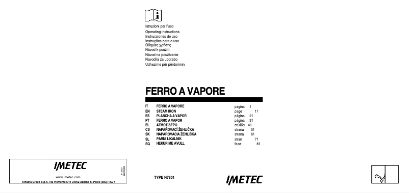 Page 1 de la notice Manuel utilisateur Imetec ZeroCalc Z3 3500