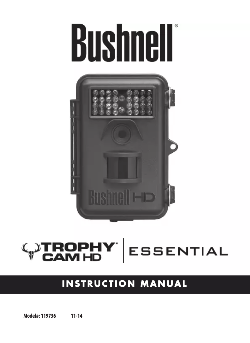 Page n°1 - Manuel utilisateur Bushnell Trophy Cam 119736