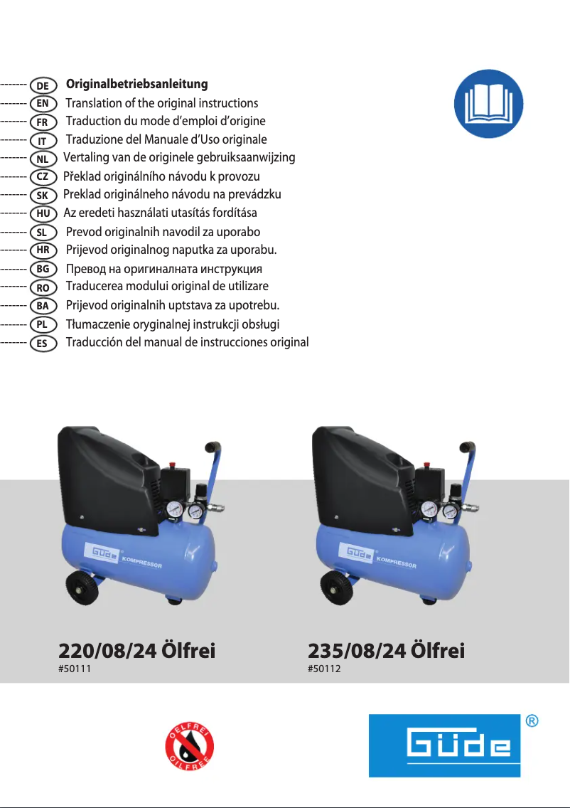 Image de la première page du manuel de l'appareil 220/08/24