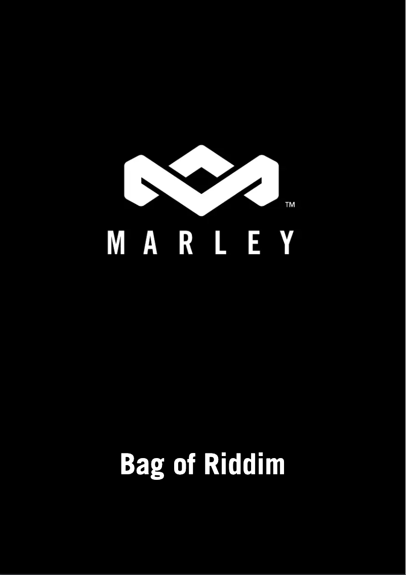 Page 1 de la notice Manuel utilisateur House of Marley Bag of Riddim II