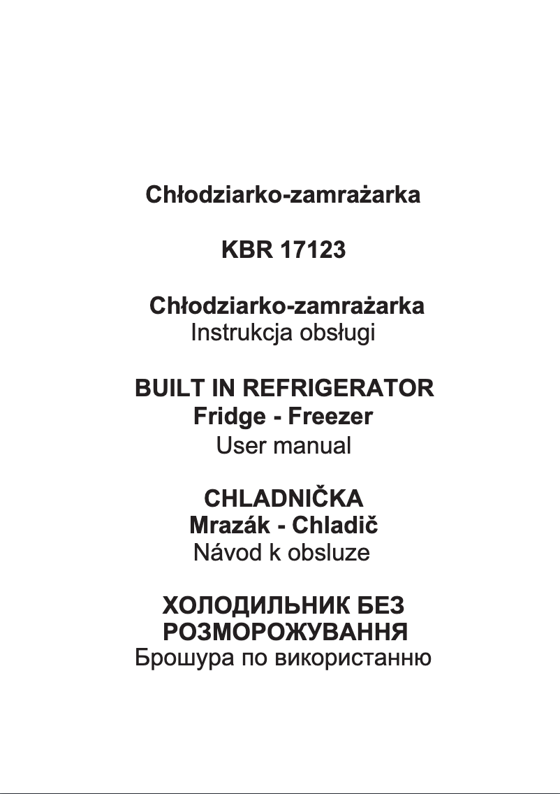 Page n°1 - Manuel utilisateur Kernau KBR 17123