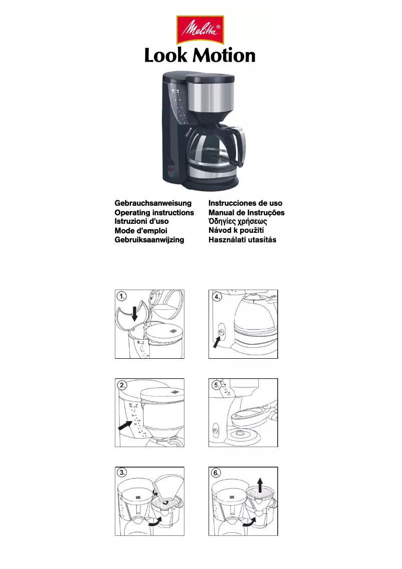 Page n°1 - Manuel utilisateur Melitta LOOK Motion M623