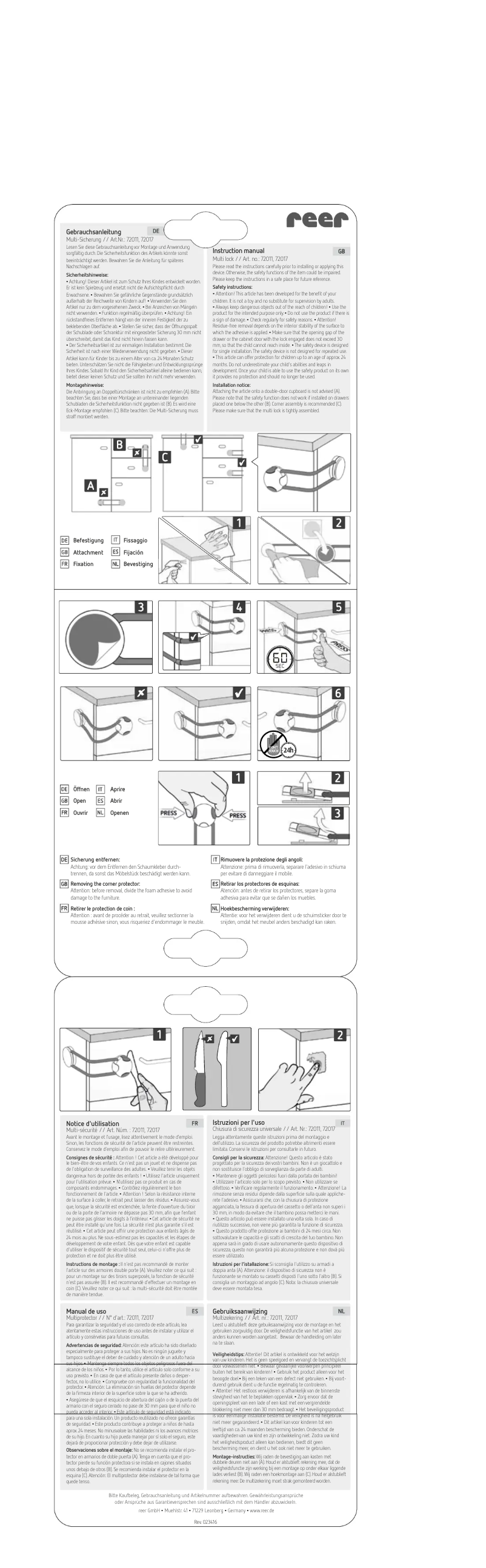 Image de la première page du manuel de l'appareil 72011