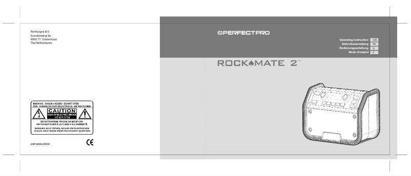 Image de la première page du manuel de l'appareil RockMate 2