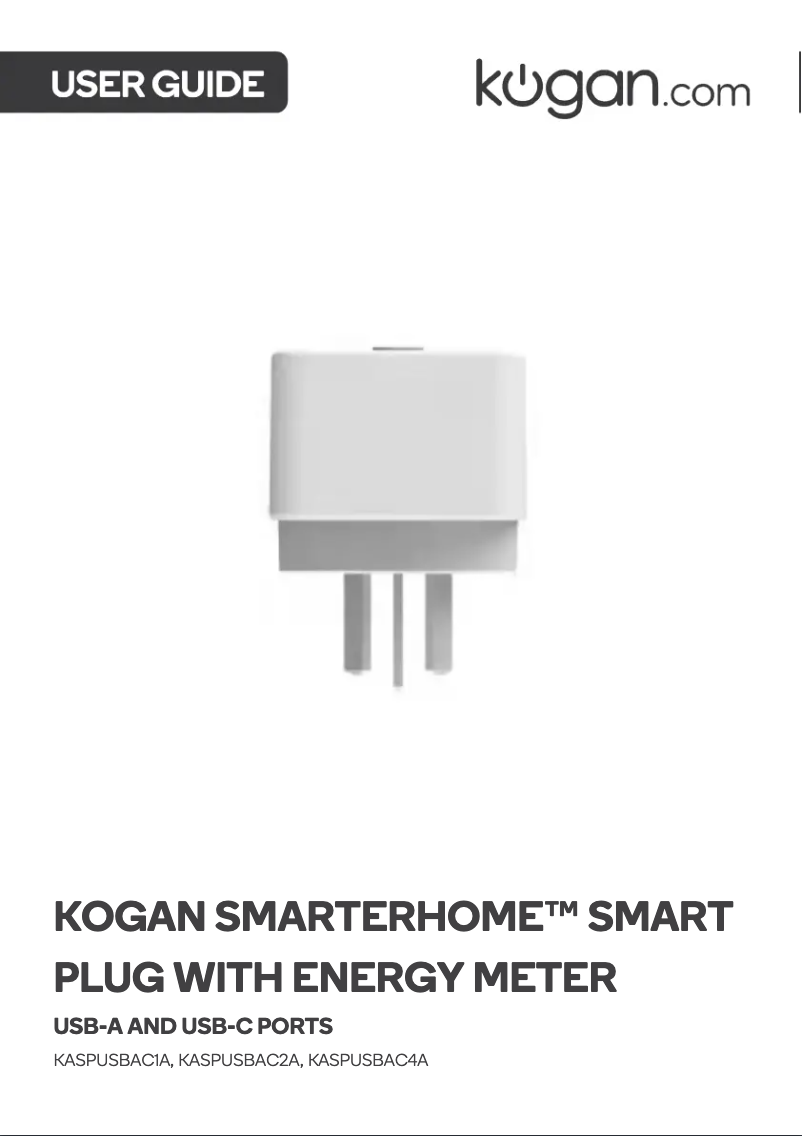 Image de la première page du manuel de l'appareil KASPUSBAC1A