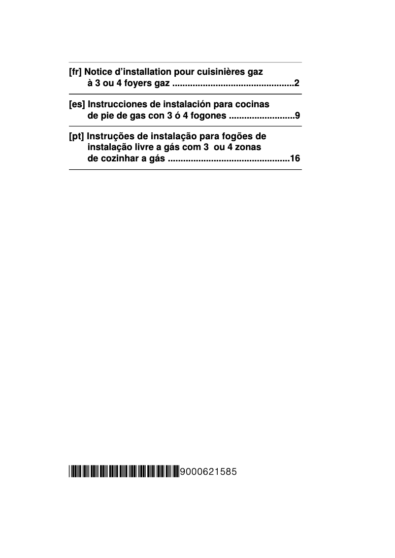 Page 1 de la notice Manuel utilisateur Bosch HGV85D221F