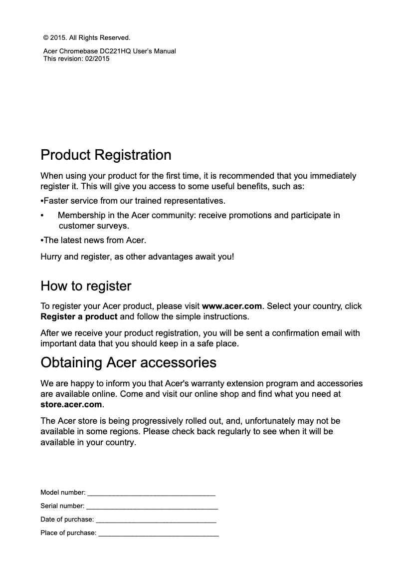 Image de la première page du manuel de l'appareil DA241HL