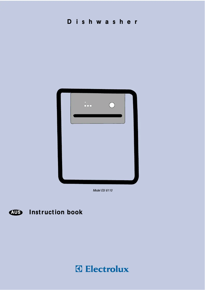 Page 1 de la notice Manuel utilisateur Electrolux ESI6110X
