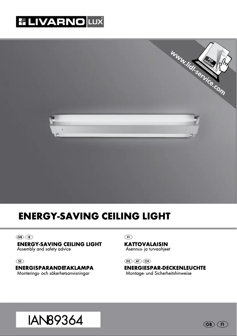Page 1 of the manual User Manual Livarno Lux IAN 89364