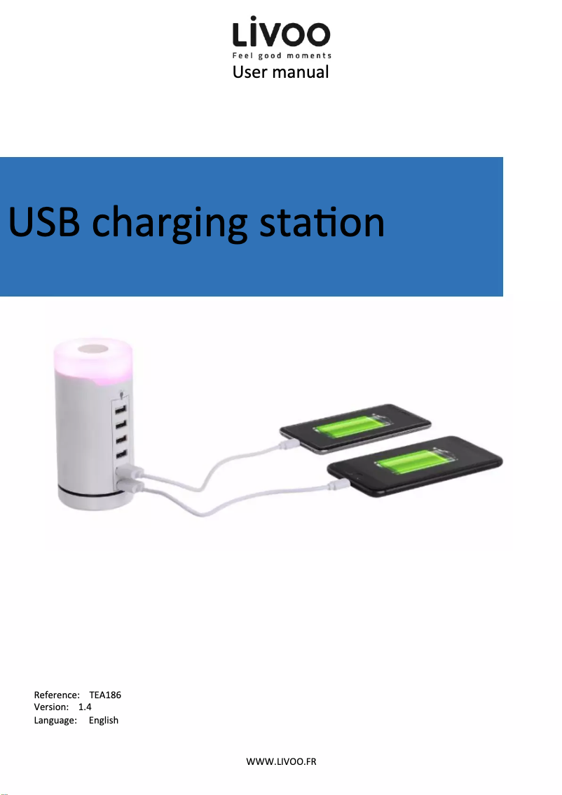 Page 1 de la notice Manuel utilisateur Livoo TEA186