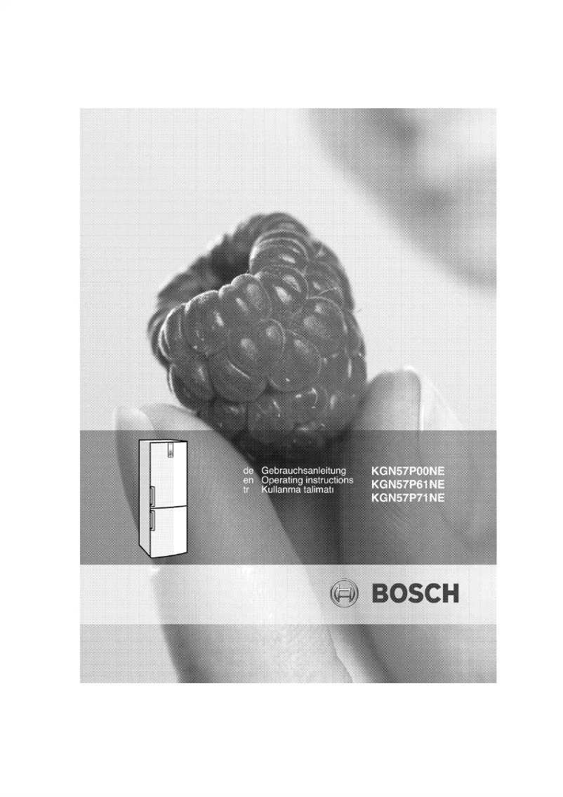 Page 1 de la notice Manuel utilisateur Bosch KGN57P71NE