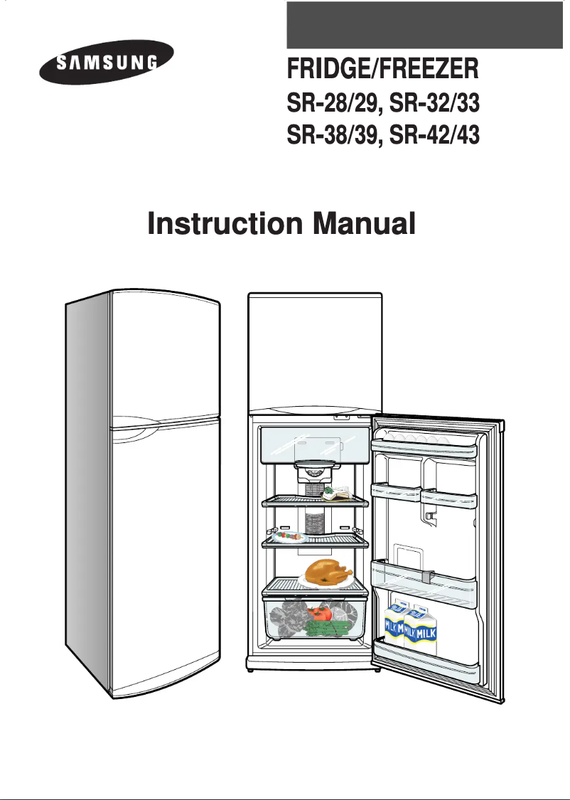 Page 1 de la notice Manuel utilisateur Samsung SR-33NXA