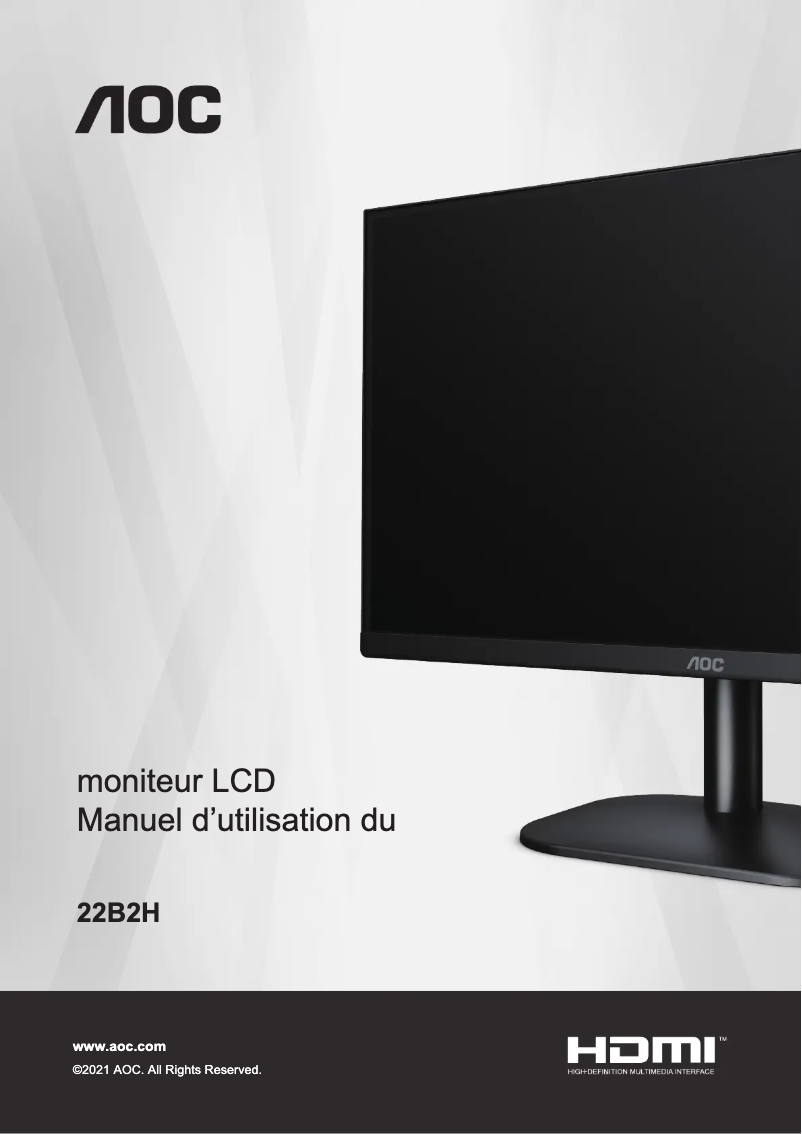 Image de la première page du manuel de l'appareil 22B2H