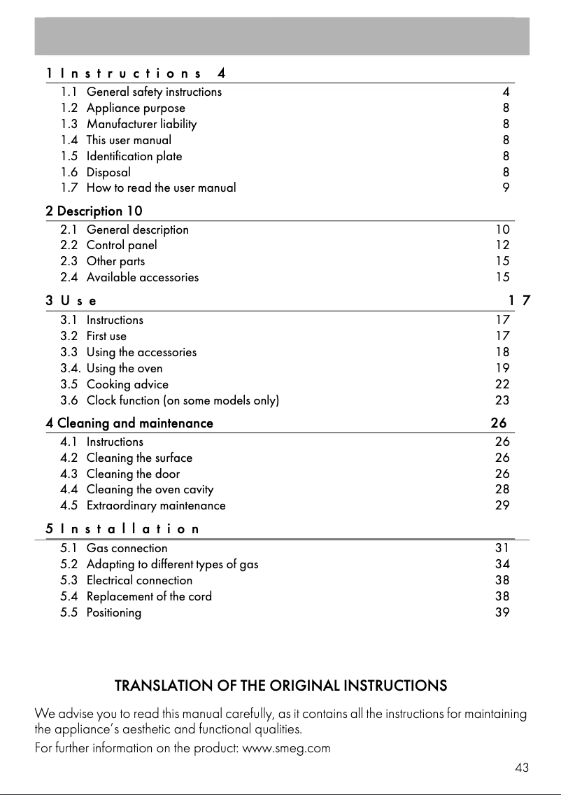 Image de la première page du manuel de l'appareil SF61M3GVS