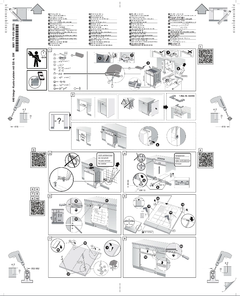 Page n°1 - Guide d'installation Bosch SPI46MS01E