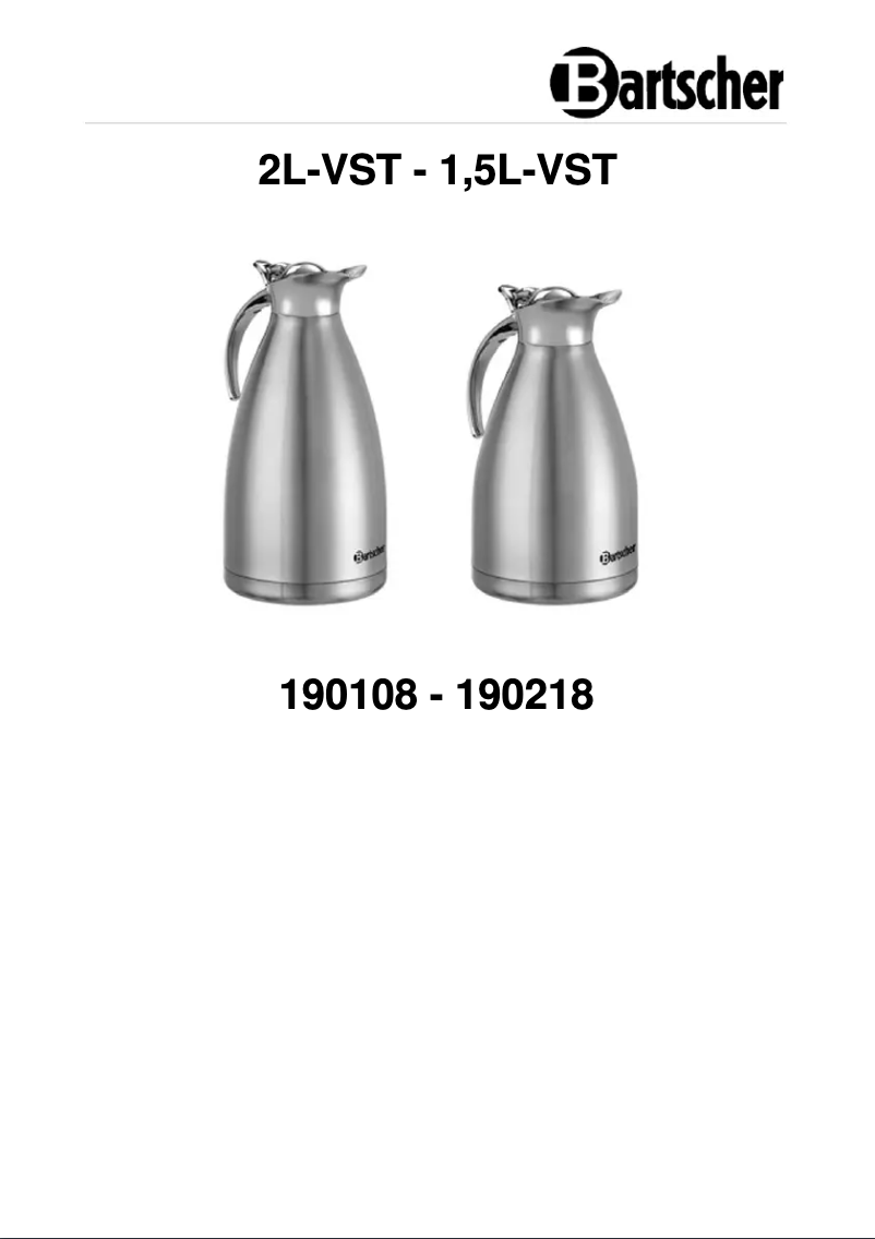 Image de la première page du manuel de l'appareil 190108