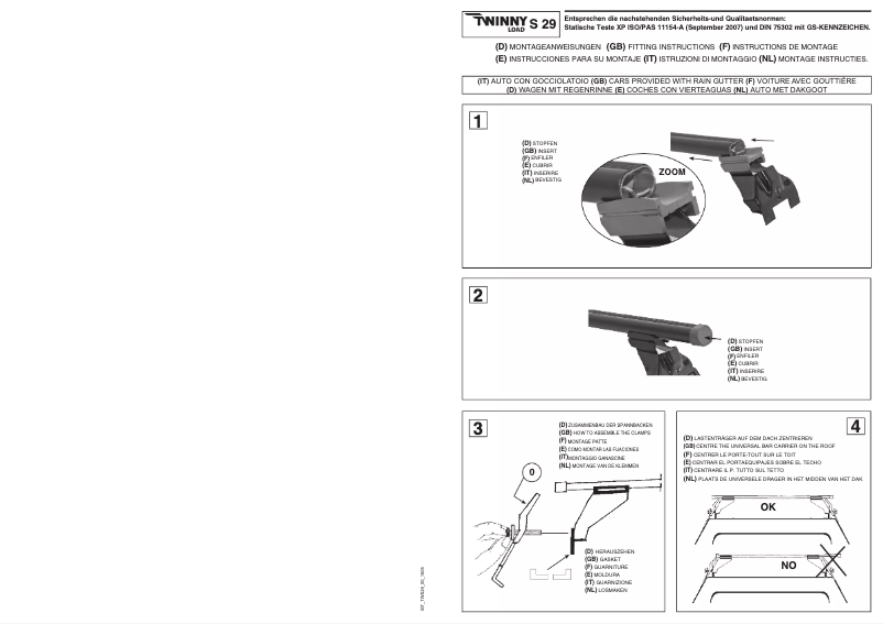 Image de la première page du manuel de l'appareil S 29