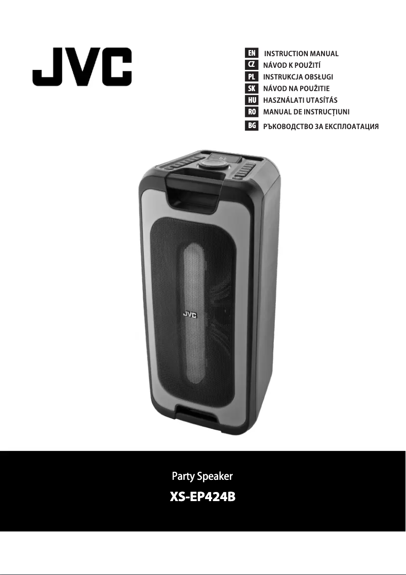 Página 1 del manual Manual de usuario JVC XS-EP424B