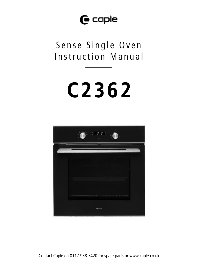 Page 1 de la notice Manuel utilisateur Caple C2362