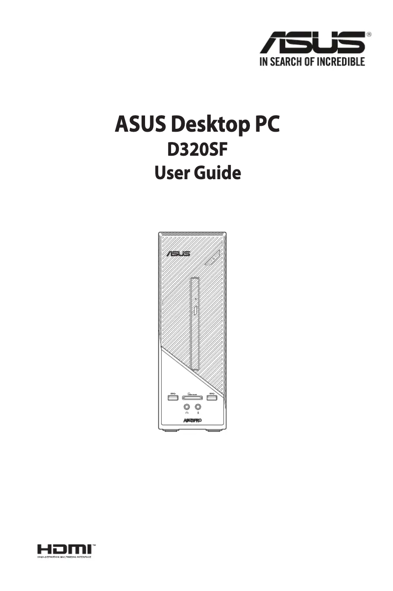 Page 1 de la notice Manuel utilisateur Asus Pro Series D320SF
