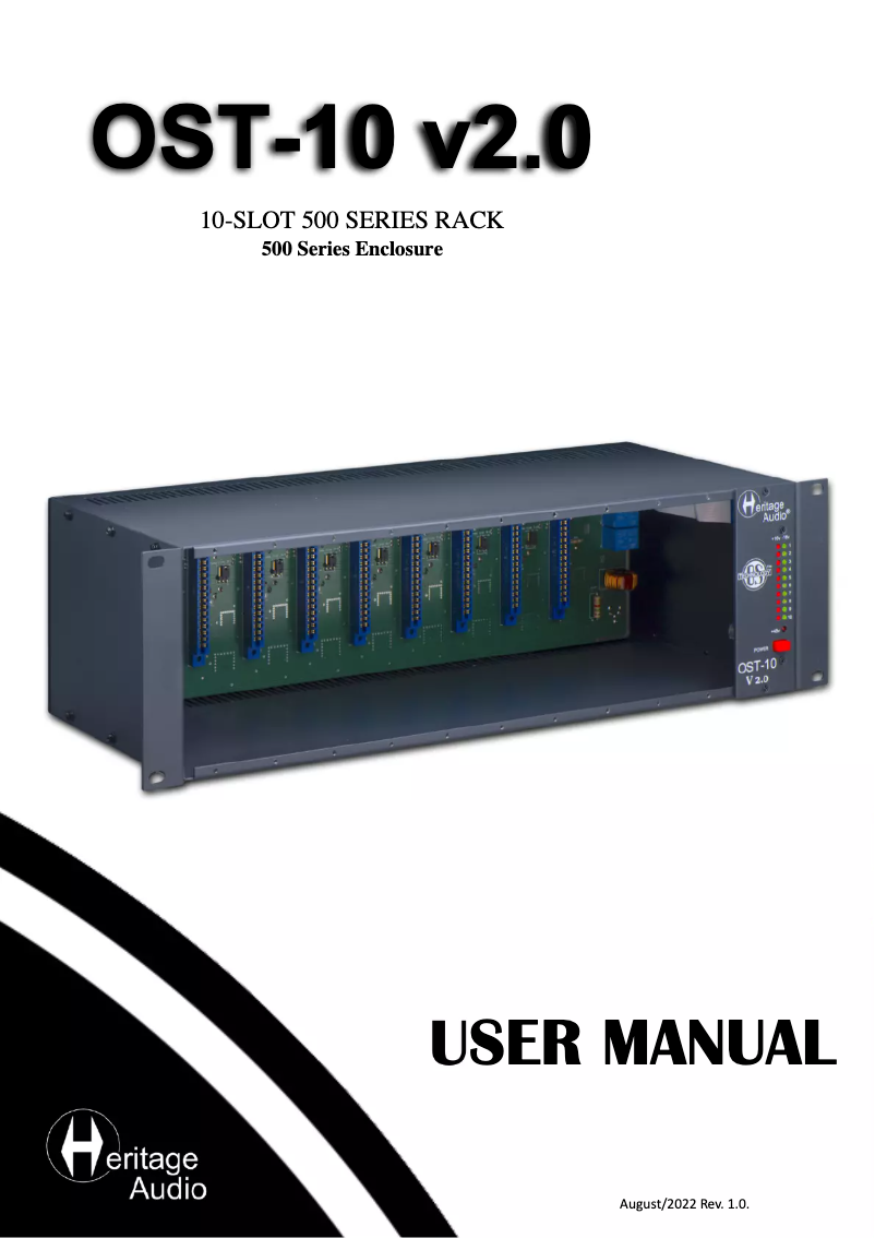 Image de la première page du manuel de l'appareil OST-10 V2.0