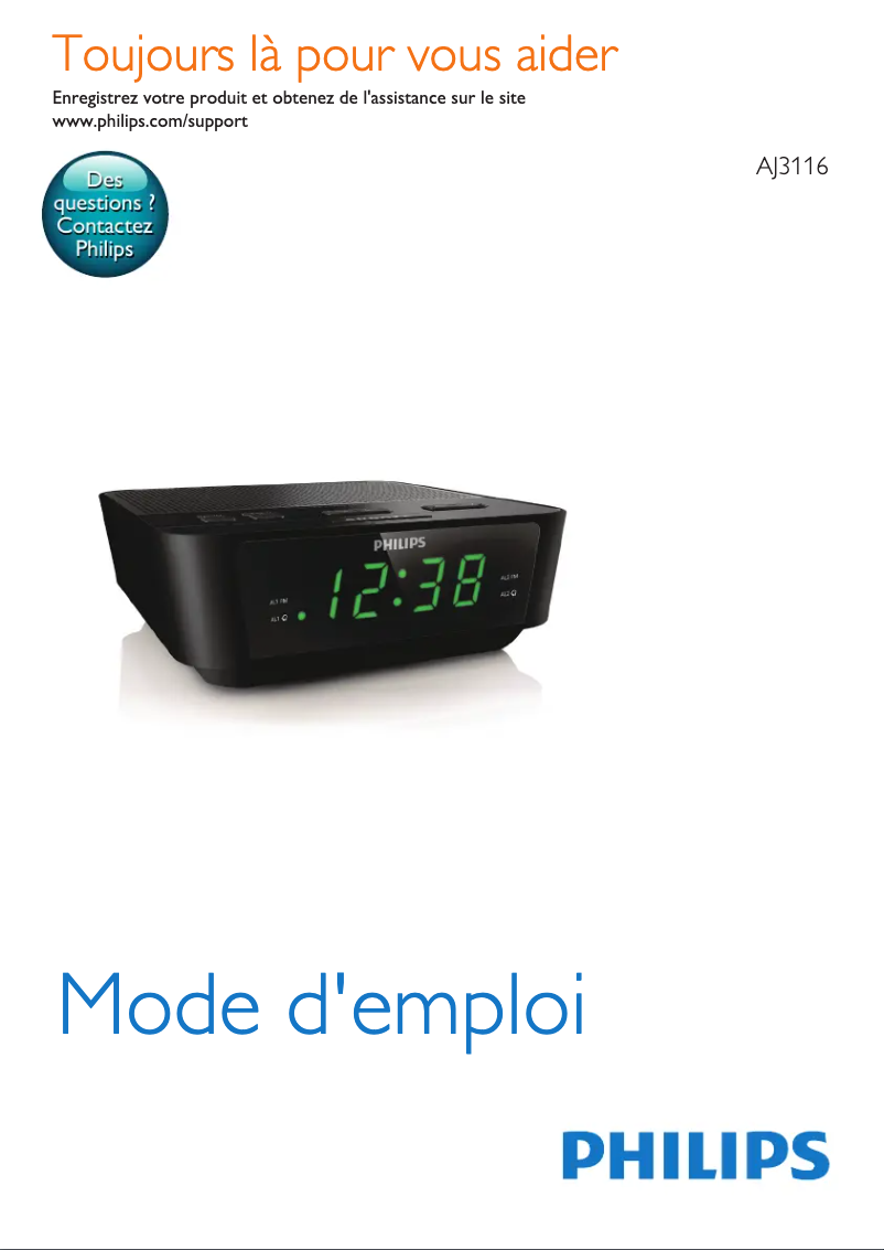 Página 1 del manual Manual de usuario Philips AJ3116