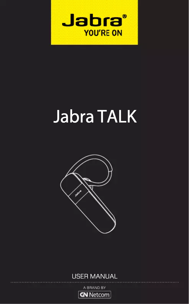 Page n°1 - Manuel utilisateur Jabra Talk