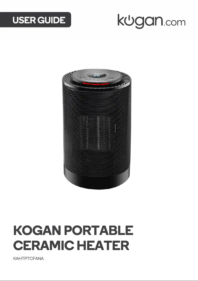 Page 1 de la notice Manuel utilisateur Kogan KAHTPTCFANA