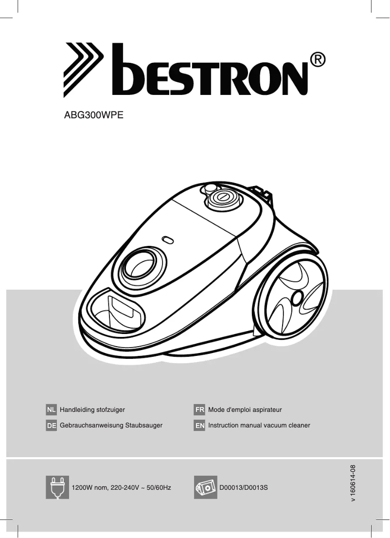 Image de la première page du manuel de l'appareil Optimo ABG300WPE