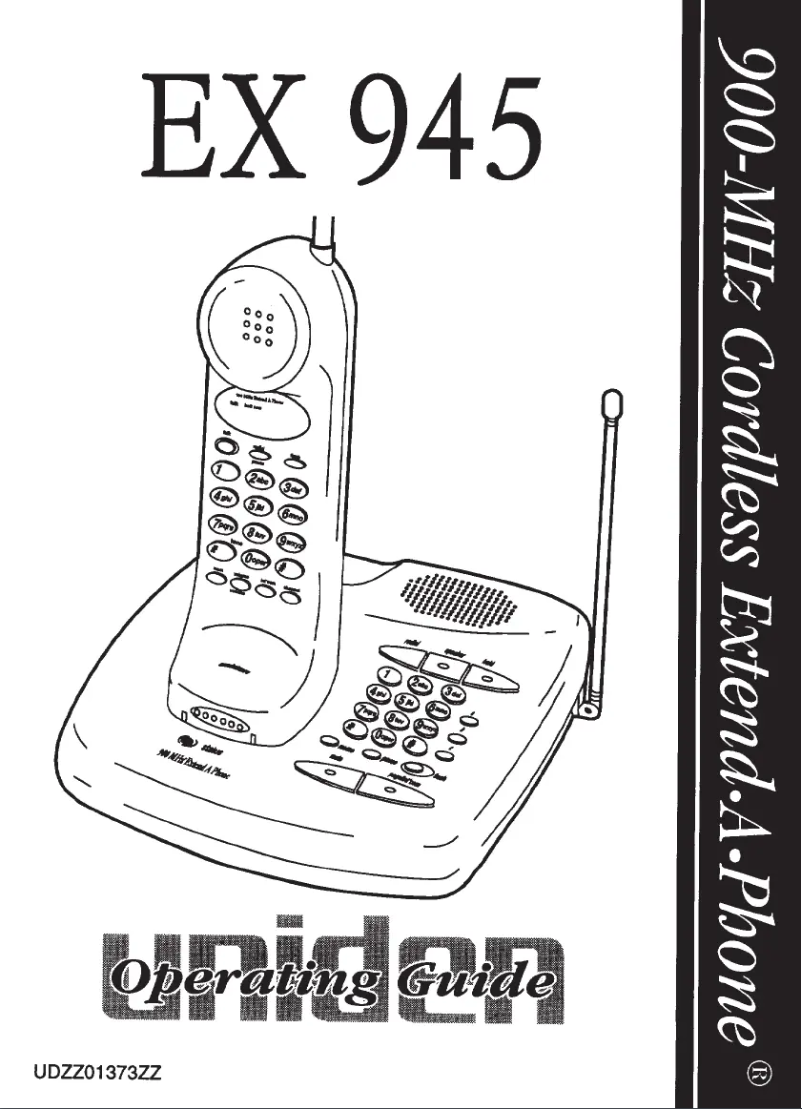 Page 1 of the manual User Manual Uniden EX 945