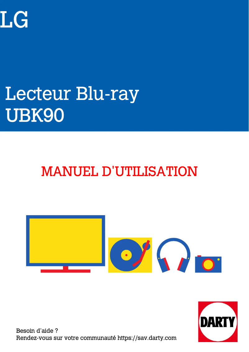 Página 1 del manual Manual de usuario LG UBK90