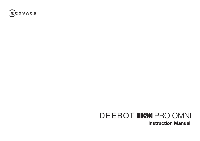 Image de la première page du manuel de l'appareil DEEBOT T30 PRO OMNI