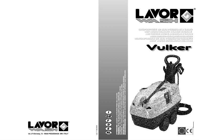 Page n°1 - Manuel utilisateur Lavorwash Vulker