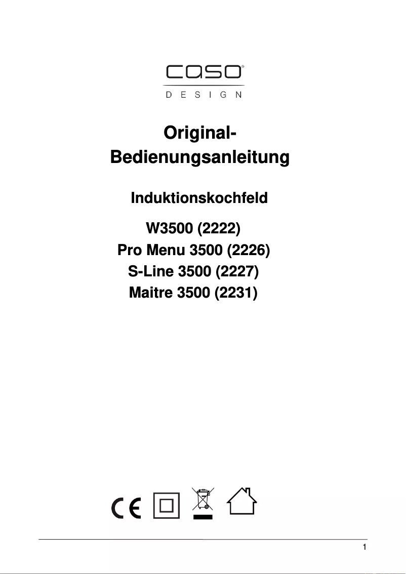Image de la première page du manuel de l'appareil Pro Menu 3500