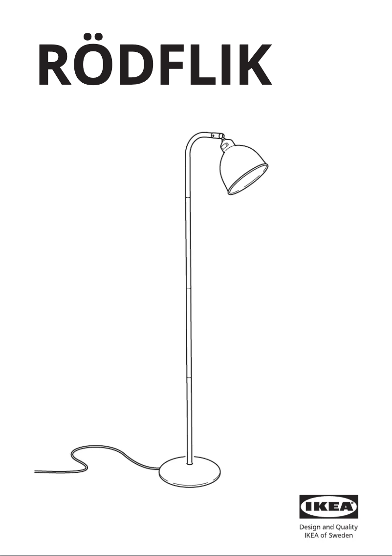 Image de la première page du manuel de l'appareil RÖDFLIK 505.635.68