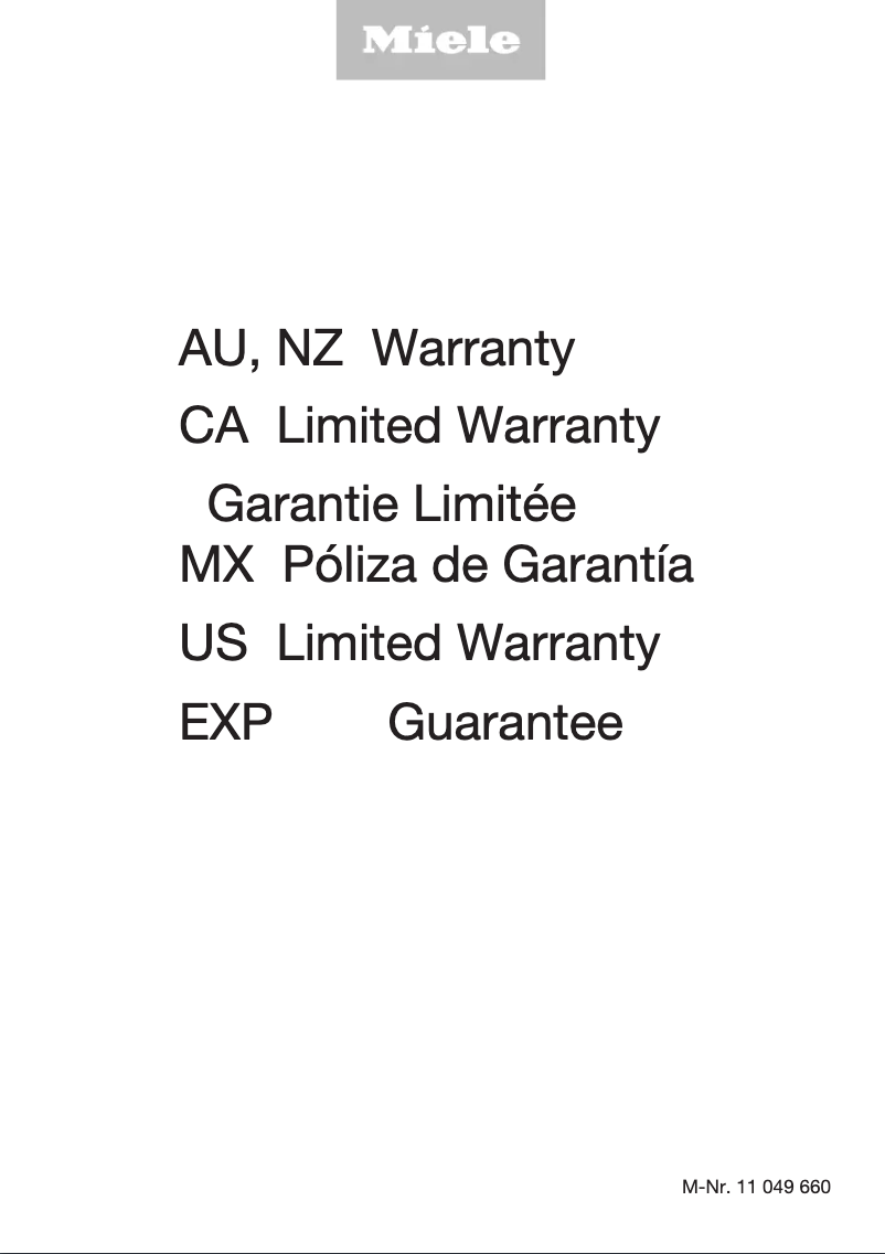 Page 1 de la notice Mode d'emploi Miele MasterCool KWT 2601 SF