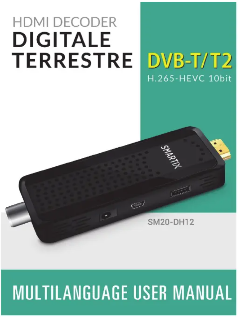 Page n°1 - Manuel utilisateur Atlantis Land SM20-DH12